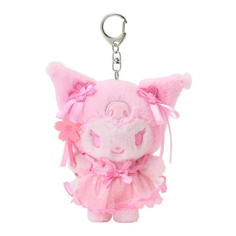 Kuromi Plush Mascot Keychain (Cherry Blossom Fairies Series) Accessory Japan Original