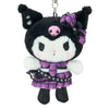 Kuromi Plush Mascot Keychain (Rock ’n’ Check Series) Accessory Japan Original
