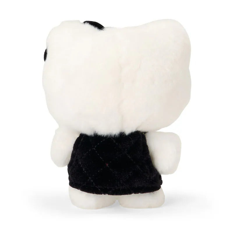 Hello Kitty Black Mini Plush Mascot Keychain (Mini Quilt Series) Accessory Japan Original