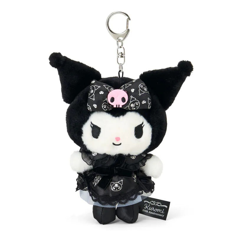 Kuromi Dress Plush Mascot Keychain (20th Anniv. Special Key Series) Accessory Japan Original