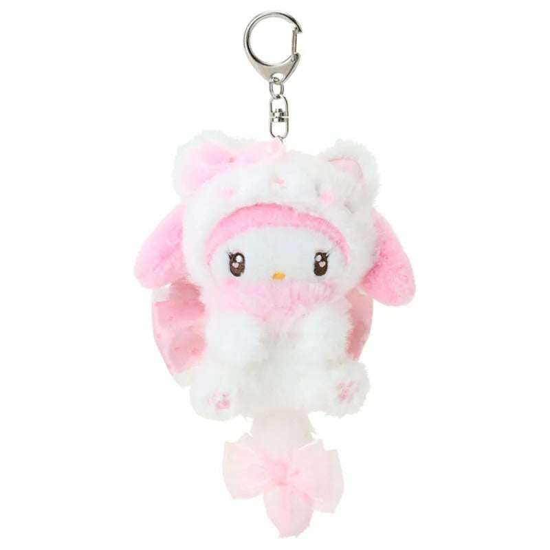 My Melody Plush Mascot Keychain (Milky Kitten Series) Accessory Japan Original