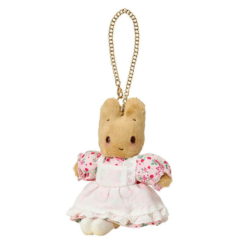 【SANRIO】Marron Cream ピンク コーム ウサギ Marroncream Pink Plush Bag Charm (Fashion Show 40th Anniversary Series