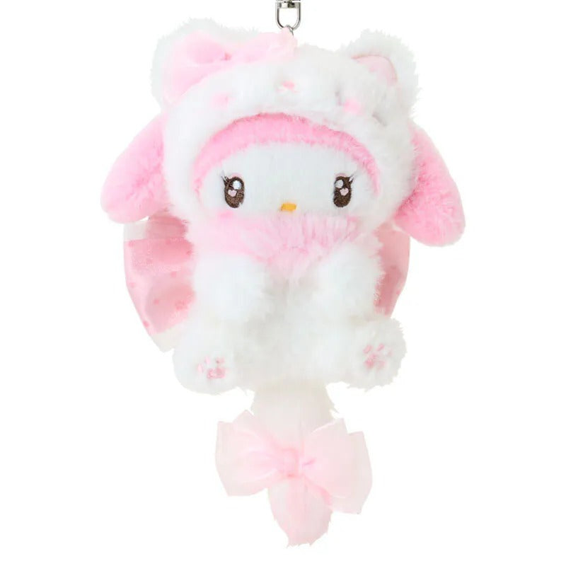 My Melody Plush Mascot Keychain (Milky Kitten Series) Accessory Japan Original