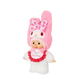 My Melody x Monchhichi Plush Mascot Keychain (Chimutan) Accessory Aliquantum International Inc