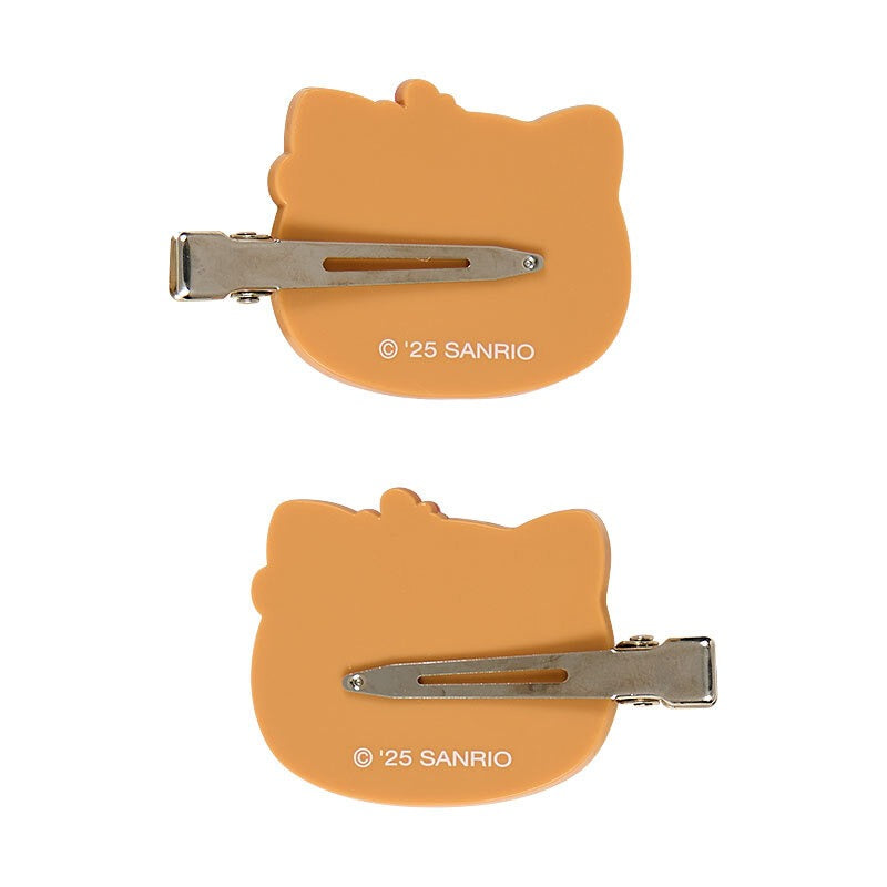 Hello Kitty Mini Hair Clip Set (Suntan Series) Accessory Japan Original