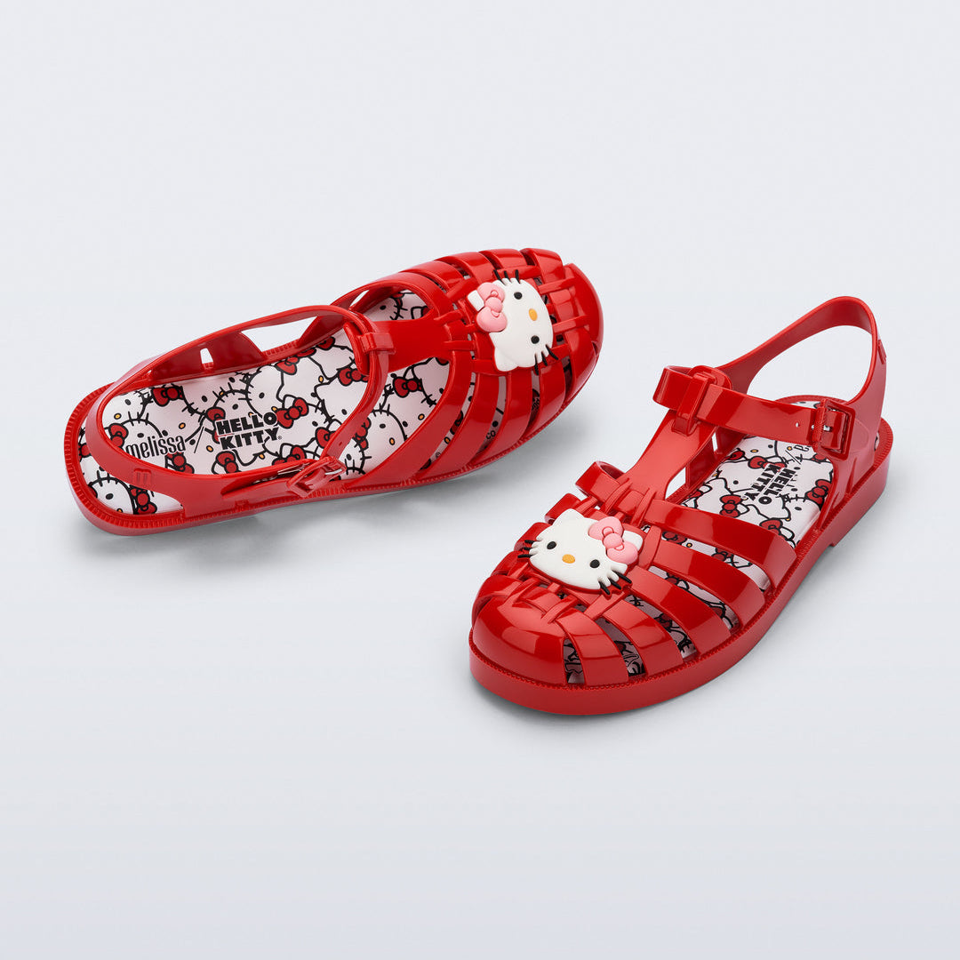 Hello Kitty x Melissa Possession Jelly Sandal (Red) Shoes Melissa