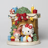 Hello Kitty and My Melody Holiday Ceramic Fireplace Figurine Home Goods Blue Sky Clayworks