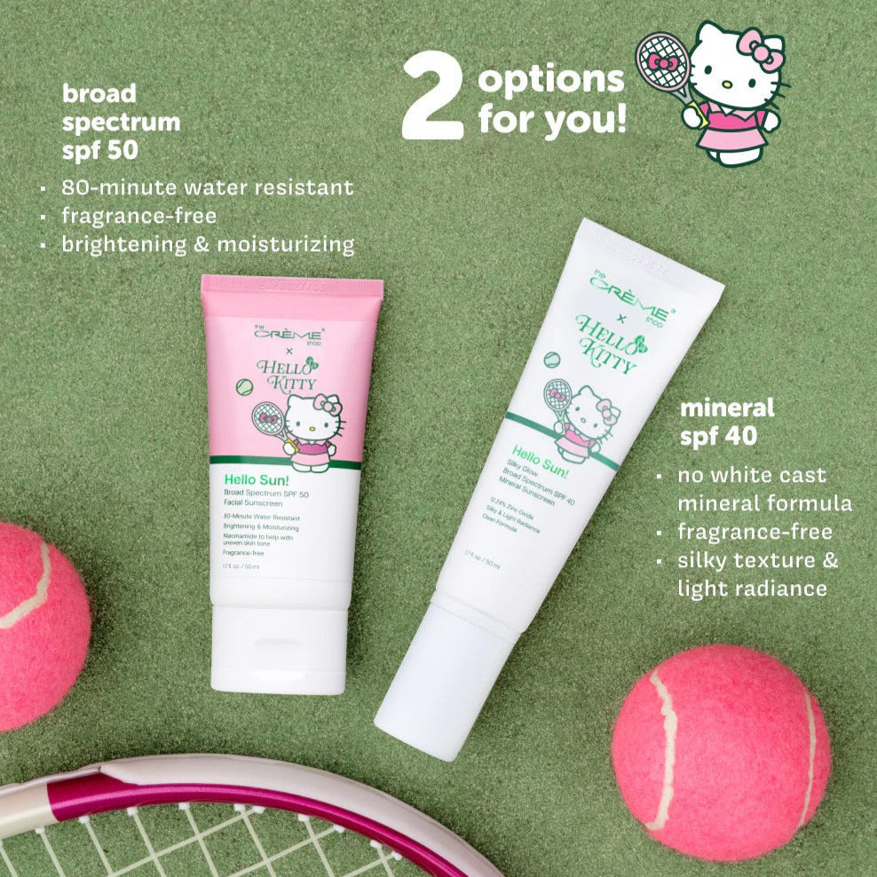 Hello Kitty x The Crème Shop Hello Sun! Silky Glow Mineral Sunscreen (SPF 40) Beauty The Crème Shop
