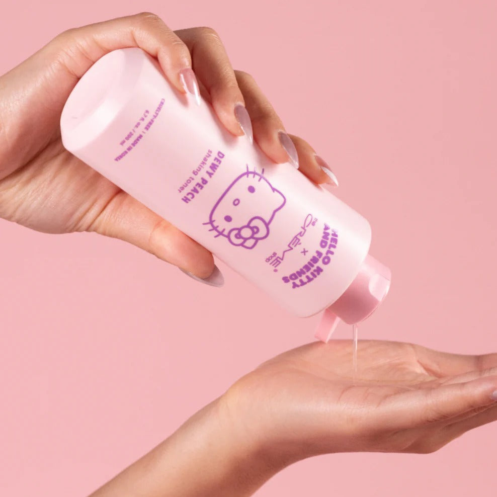 Hello Kitty and Friends x The Crème Shop Dewy Peach Shaking Toner Beauty The Crème Shop