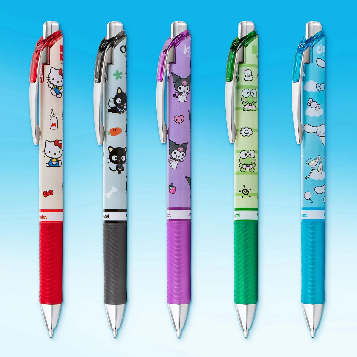 Hello Kitty and Friends x Pentel EnerGel RTX Liquid Gel Pen (Mix 1 - 5-Pk) Stationery Pentel Of America Ltd