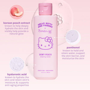 Hello Kitty and Friends x The Crème Shop Dewy Peach Shaking Toner Beauty The Crème Shop