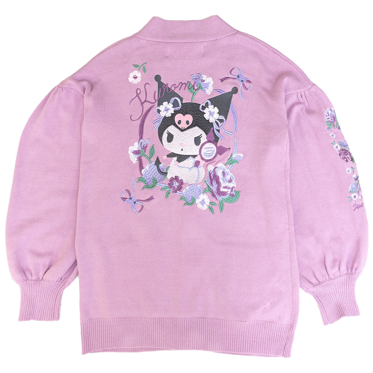 Kuromi JapanLA Floral Cardigan Sweaters &amp; Outerwear JapanLA   