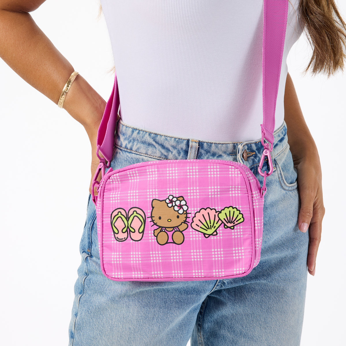 Hello Kitty x Aloha Collection Le Tour Crossbody Bag (Palaka Icons) Bags Aloha Collection Inc