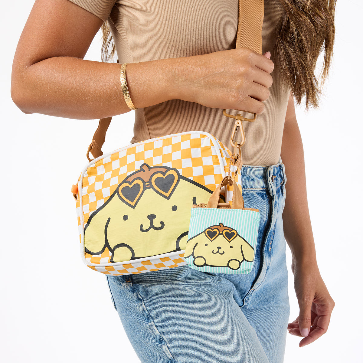 Pompompurin x Aloha Collection Le Tour Crossbody Bag (Check) Bags Aloha Collection Inc