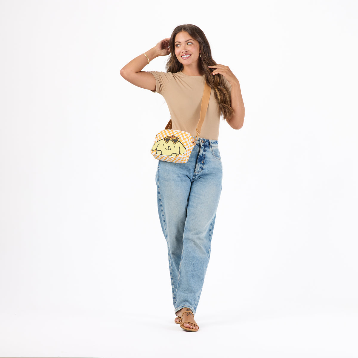 Pompompurin x Aloha Collection Le Tour Crossbody Bag (Check) Bags Aloha Collection Inc