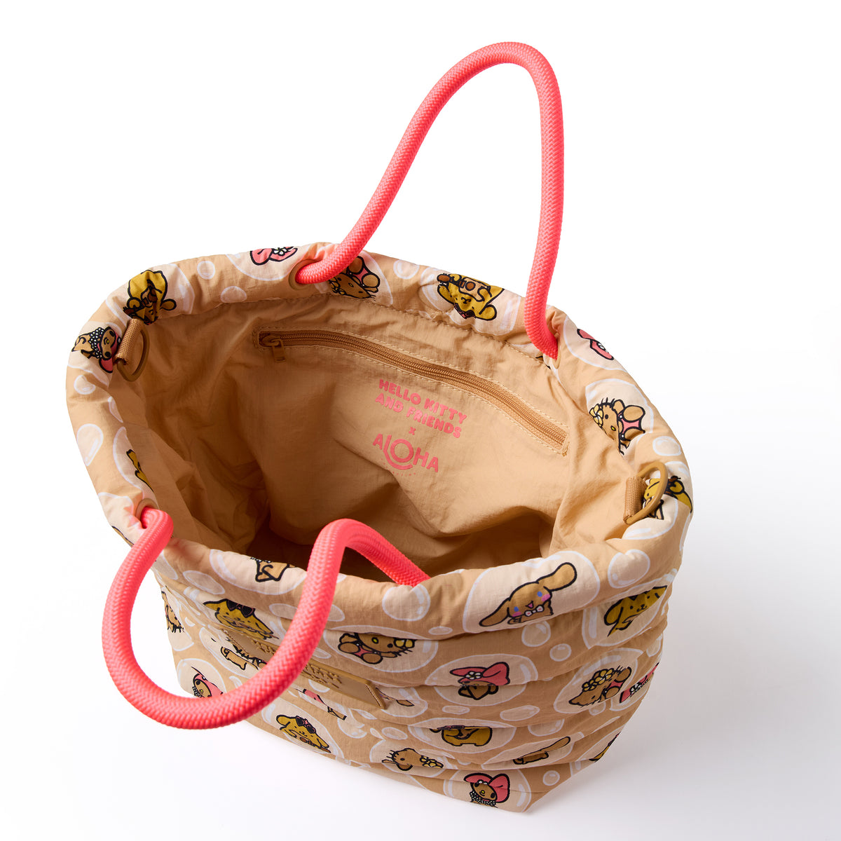 Hello Kitty and Friends x Aloha Collection Large Quilted Tote (Bubbles) Bags Aloha Collection Inc