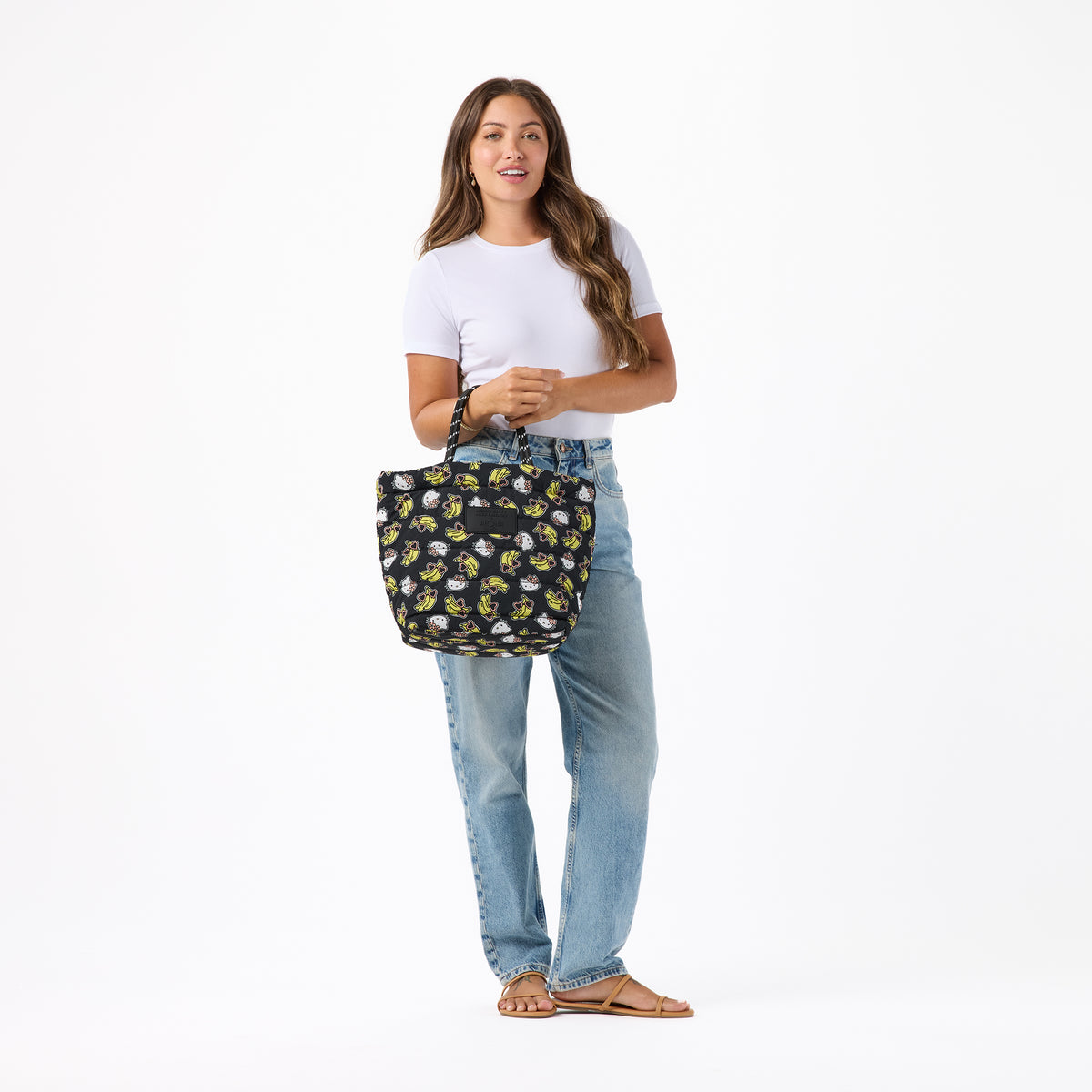 Hello Kitty and Friends x Aloha Collection Large Quilted Tote (Gone Bananas) Bags Aloha Collection Inc