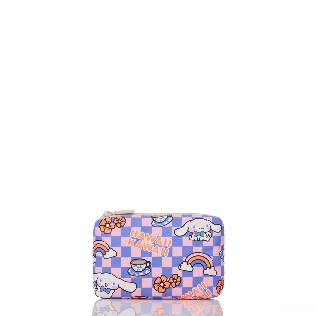 Cinnamoroll x Aloha Collection Mini Pouch (Check) Bags Aloha Collection Inc