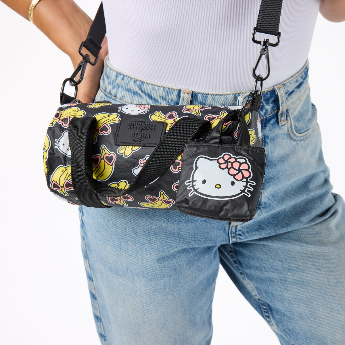 Hello Kitty x Aloha Collection Mini Mini Duffle (Gone Bananas - Black) Bags Aloha Collection Inc