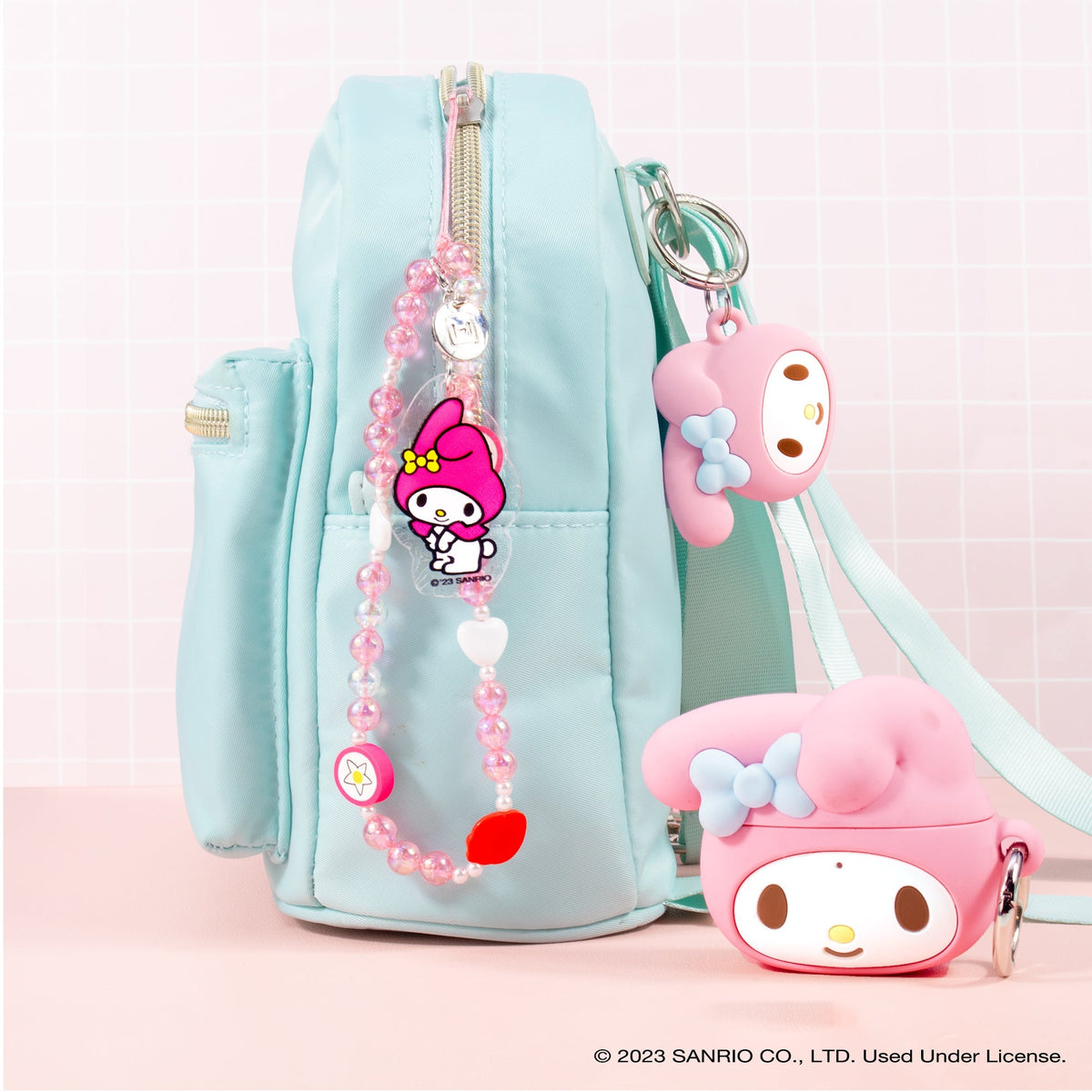 My Melody Beaded Charm Mobile Phone Wrist Strap Accessory HAMEE   