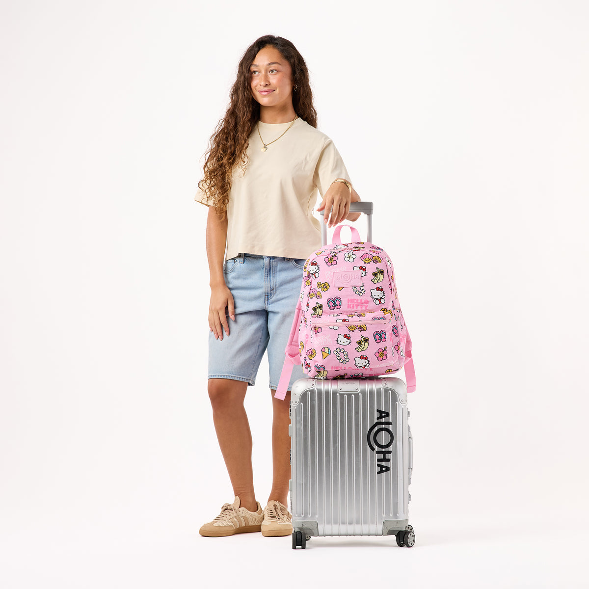 Hello Kitty x Aloha Collection Keep It Light Backpack (Hawaii Kawaii) Bags Aloha Collection Inc