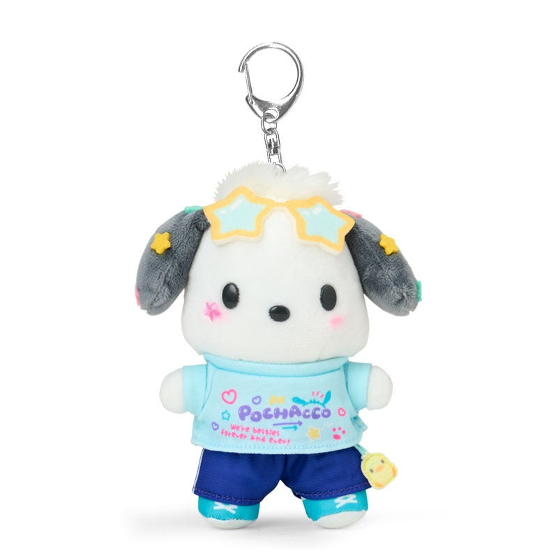 Pochacco Plush Mascot Keychain (Sparkling School Series) Accessory Japan Original