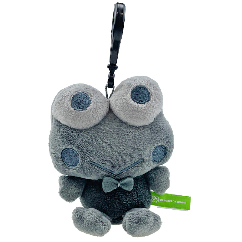 リラクゼーショングッズ KUROSHIO 58236 Keroppi Plush Mascot Clip (Ash Monochrome Series)