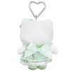 Hello Kitty Green Plush Mascot Keychain (50th Anniv. Floral Series) Accessory Global Original