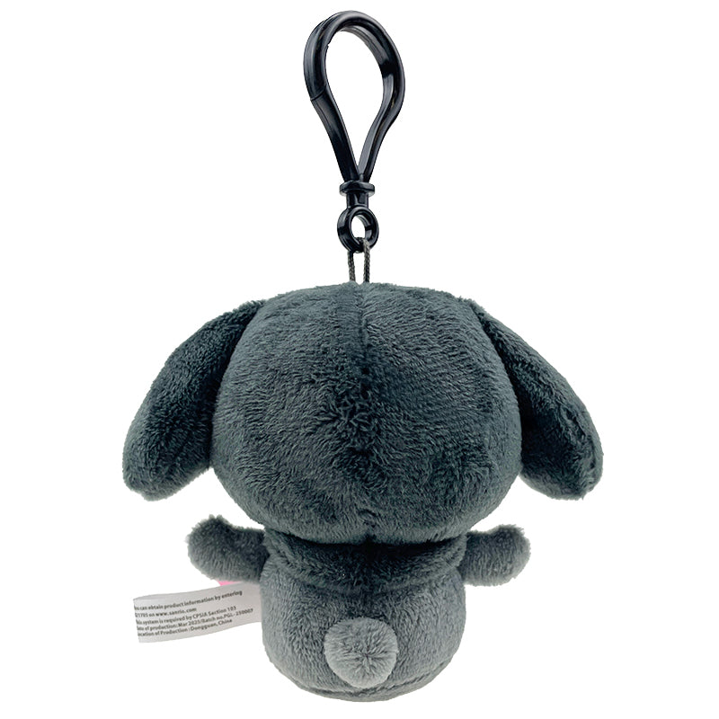 My Melody Plush Mascot Clip (Ash Monochrome Series) Plush Global Original