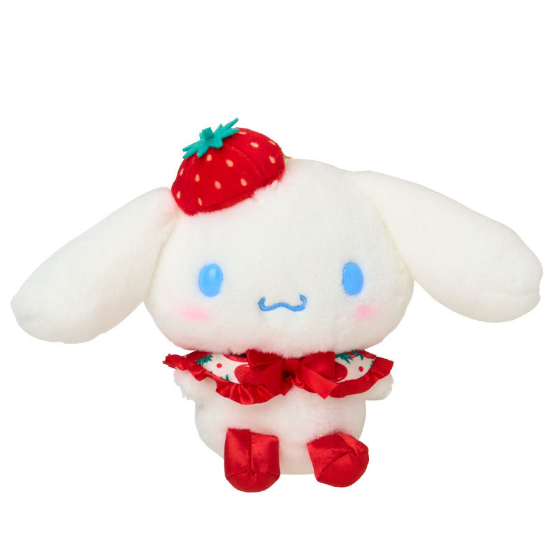 Cinnamoroll Plush Mascot Keychain (Strawberry News 50th Anniv. Series) Accessory Japan Original