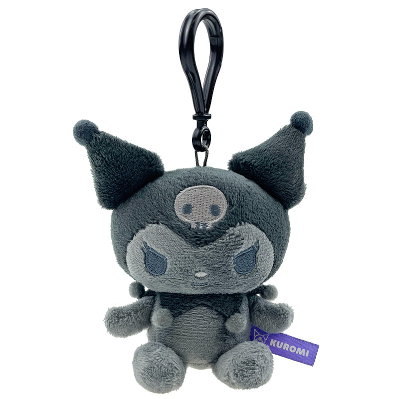 Kuromi Plush Mascot Clip (Ash Monochrome Series) Plush Global Original