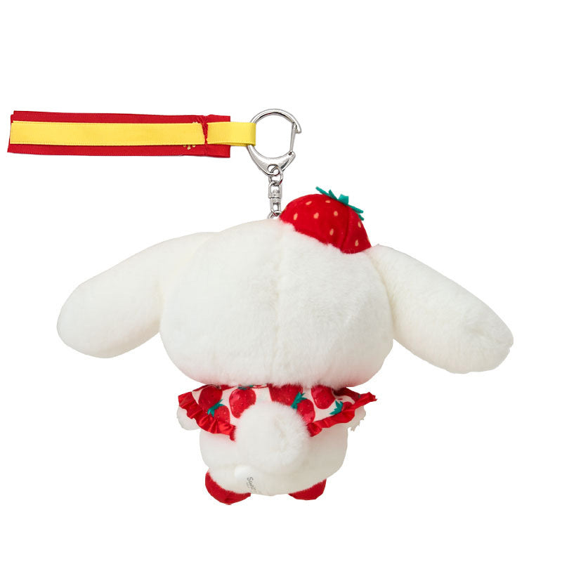 Cinnamoroll Plush Mascot Keychain (Strawberry News 50th Anniv. Series) Accessory Japan Original