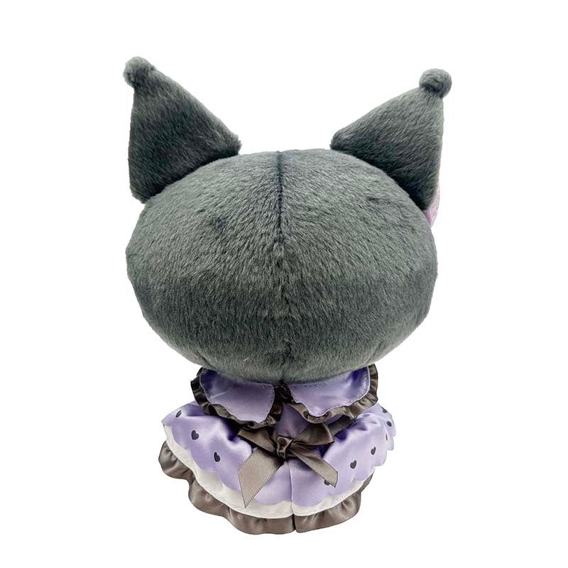 kuromi plush purple dress Sanrio Kuromi Plush Toy Purple Dress Cute Kawaii Anime Stuffed Doll | Soft Plushie Gift for Girlfriend Birthday | Melody Style Plush