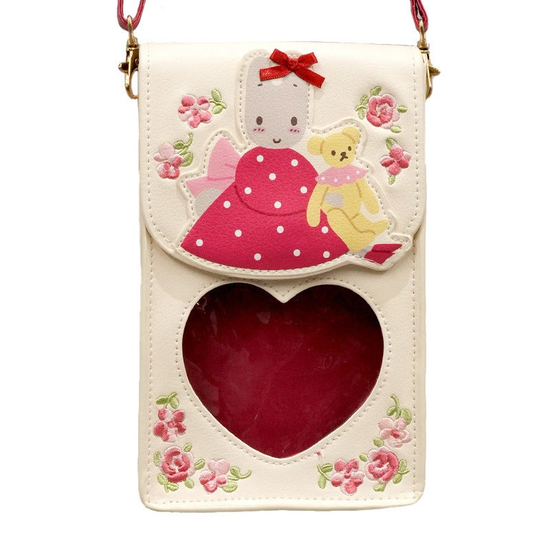 Marron Cream Mini Crossbody Bag (Teddy Friend Series) Bags Global Original