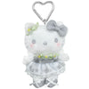 Hello Kitty Silver Plush Mascot Keychain (50th Anniv. Floral Series) Accessory Global Original