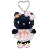 Hello Kitty Black Plush Mascot Keychain (50th Anniv. Floral Series) Accessory Global Original
