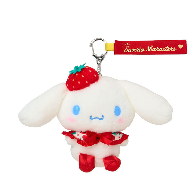Cinnamoroll Plush Mascot Keychain (Strawberry News 50th Anniv. Series) Accessory Japan Original