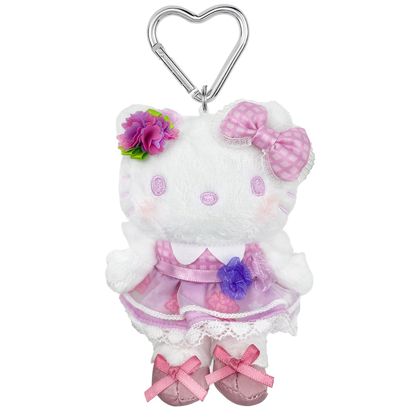 hallo kitty様 Hello Kitty Raspberry Plush Mascot Keychain (50th Anniv. Floral Series