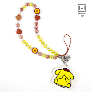 Pompompurin Beaded Charm Mobile Phone Wrist Strap Accessory Hamee.com - Hamee US