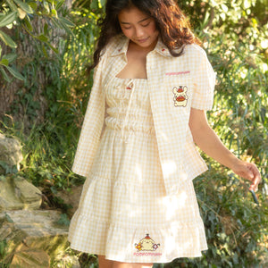 Pompompurin x JapanLA Cherries Gingham Dress