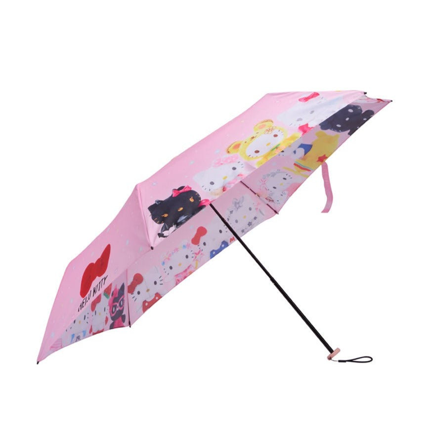 Hello Kitty Compact Umbrella (50th Anniversary Dress Series) Travel Global Original   