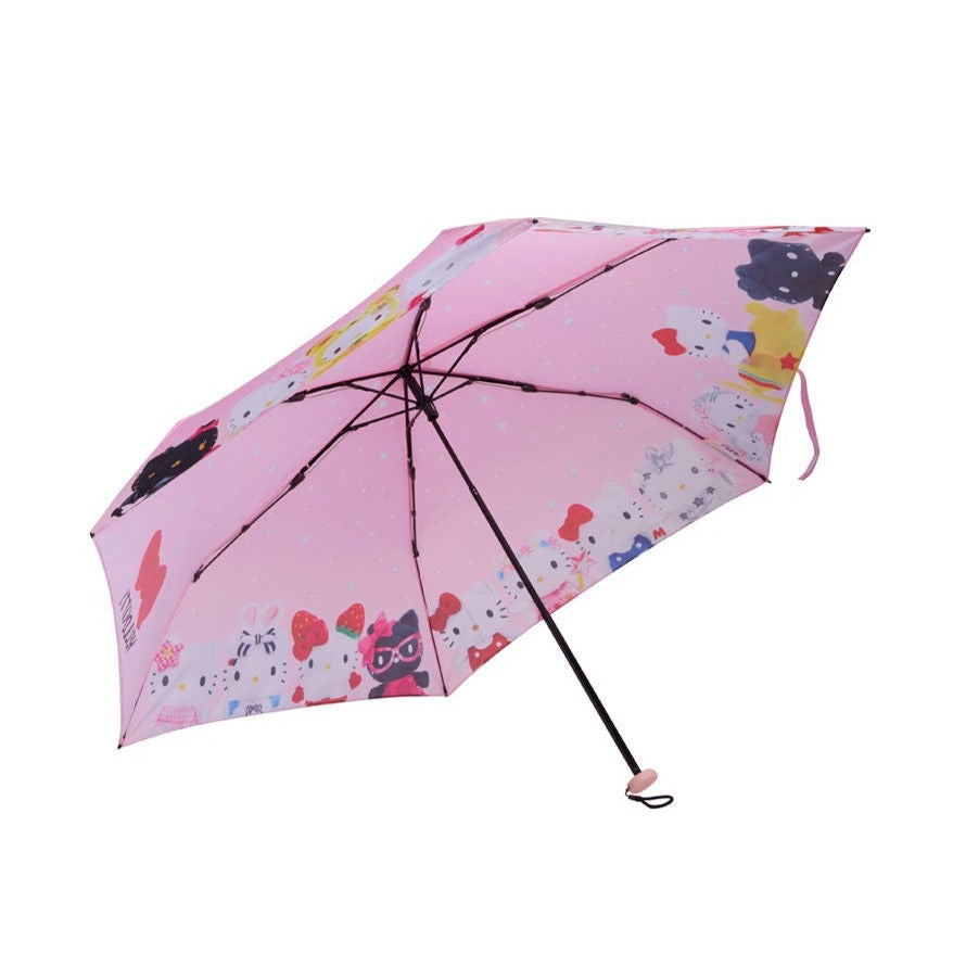 Hello Kitty Compact Umbrella (50th Anniversary Dress Series) Travel Global Original   
