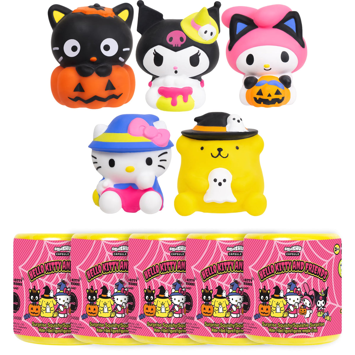 Hello Kitty and Friends SquiSHU Halloween Capsule (Series 8) Toys&Games Hamee.com - Hamee US 5 pc. (Full Set - 1 of each)