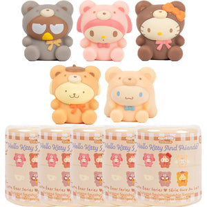 Hello Kitty and Friends Latte Bear Capsule Squishies (Series 7) Toys&Games Hamee.com - Hamee US 5 pc. (Full Set - 1 of each)