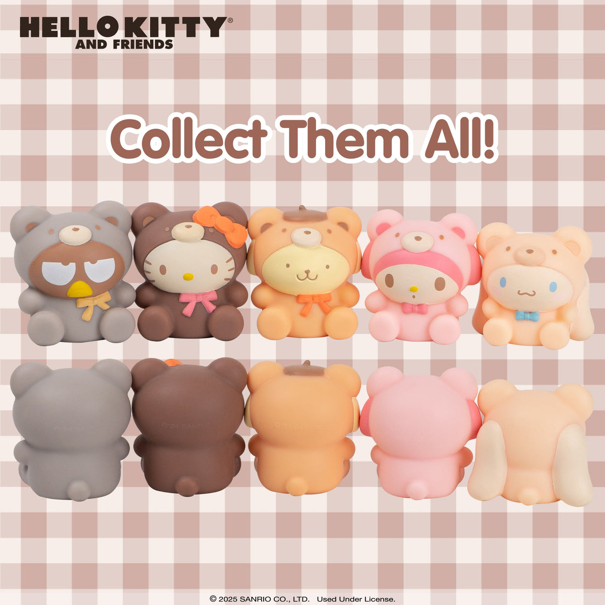 Hello Kitty and Friends Latte Bear Capsule Squishies (Series 7) Toys&Games Hamee.com - Hamee US