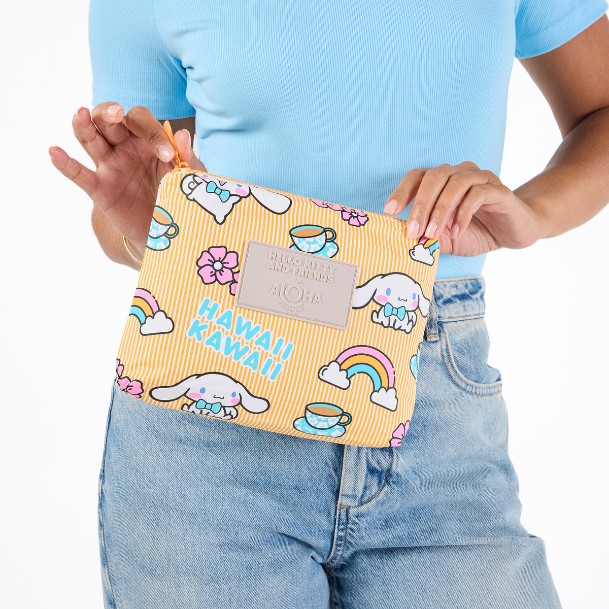Cinnamoroll x Aloha Collection Small Pouch (Stripes) Bags Aloha Collection Inc