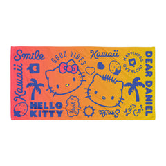Hello Kitty Dear Daniel ミニタオル Hello Kitty & Dear Daniel Good Vibes Beach Towel