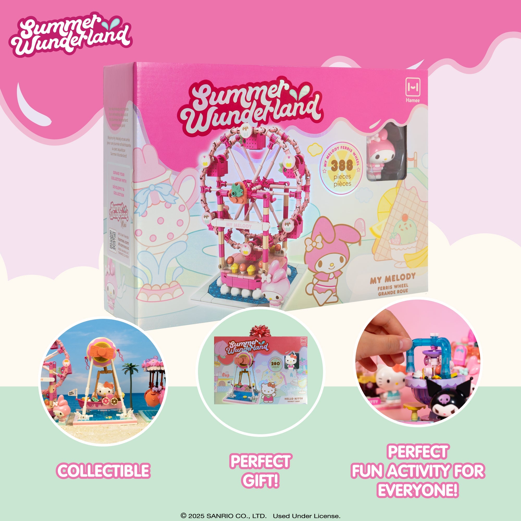 My Melody Summer Wunderland Theme Park Building Blocks (Ferris Wheel) Toys&Games Hamee.com - Hamee US