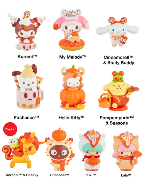 tokidoki トキドキ コラボ キティ サンリオ ストラップ 2点セット Hello Kitty and Friends x Tokidoki Blind Box Figurine (Pumpkin Spice)