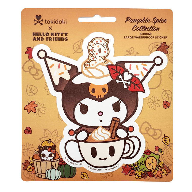 Kuromi x Tokidoki Large Sticker (Pumpkin Spice Harvest) Stationery Tokidoki